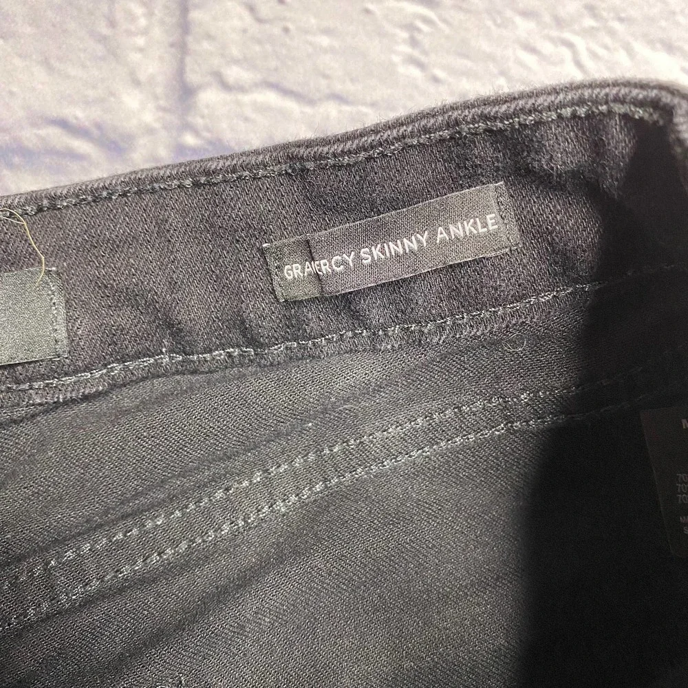 Nine West Gramercy Skinny Ankle Jeans in Black - Picture 5 of 7